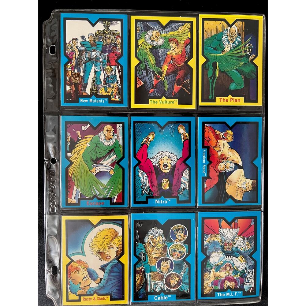 VINTAGE 1991 Comic Images X-FORCE Collector Card Set - MINT CONDITION!